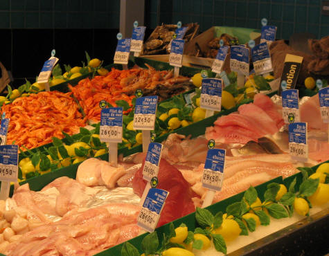 Fresh Seafood in Antibes France