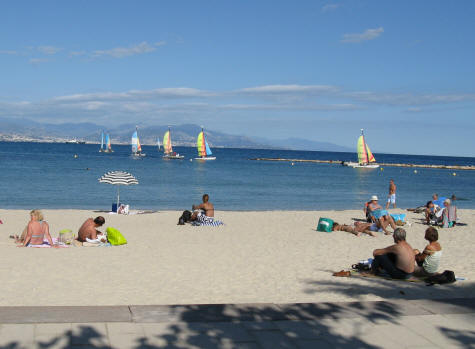 Plage de la Salvis in Antibes France