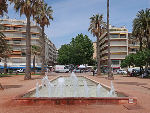 Square Albert 1er in Antibes France